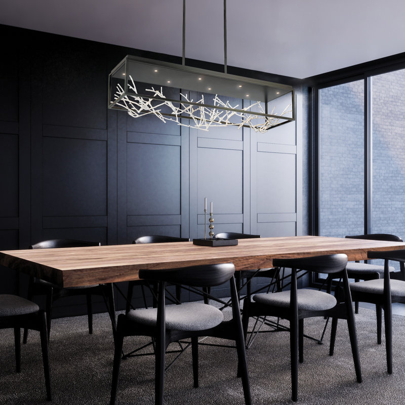 Aerie 8 - Light Matte Black LED Pendant