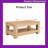 Double Layer MDF Coffee Table, Rectangular Design-1209106996
