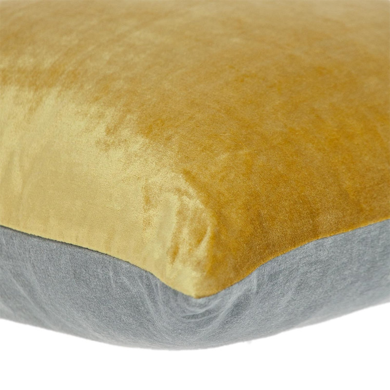 Reversible Pillow Insert, Yellow/Gray
