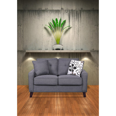 Tufted back cushions 51'' wide loveseat