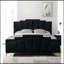 Cadre de lit rembourré capitonné en flanelle Glam Classic-983359048-983359049