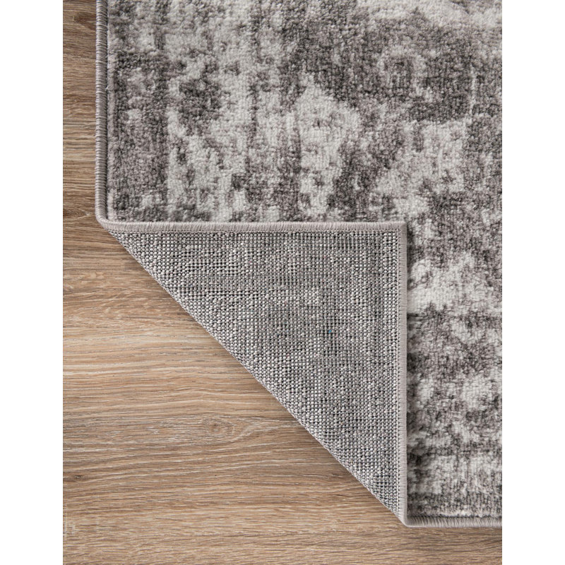 Tapis oriental gris Brandt, Gris, Square 10'