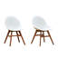 Rafael Wood Premium All-Weather Wicker Outdoor Dining Side Chair-1973829511