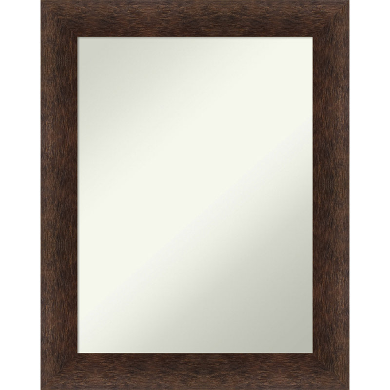 Jiesha Solid Wood Rectangle Wall Mirror