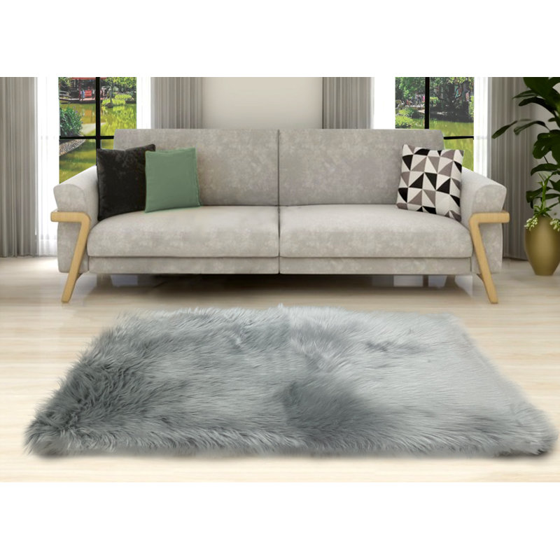 Tapis Rejetta, Gris, Rectangulaire 3 pi x 5 pi