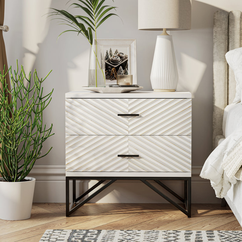 Breniah 23.25'' W Nightstand, 63" W x 84" L