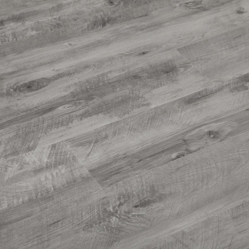 Plancher de vinyle imperméable 7 po x 48 po x 5 mm Silver Lake, Gris