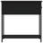 vidaXL Bedside Cabinet Black Engineered wood, iron Compact