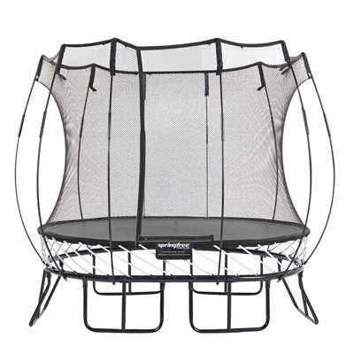 Springfree Compact Backyard Oval Trampoline w/ FlexiNet and Soft Edge