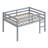 Wood Loft Bed With Ladder-1263386807