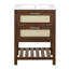 Armoire de salle de bain avec 1 tiroir profond, 1 tiroir basculant, lavabo simple-1200825772