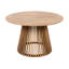 Table de salle à manger ronde en bois 46,83 pouces à l'abat-jour au look unique, structure stable, vaste patio à finition de surface pour un mélange harmonieux de plusieurs réglages, base distinctive, assemblage rapide