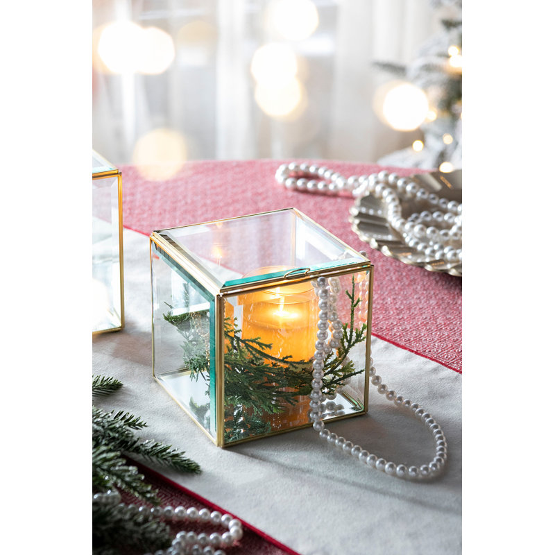Boîte décorative en verre