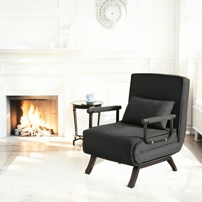 Fauteuil convertible convertible pour adultes, lit pliant 5 en 1 avec dossier réglable à 5 positions et coussin