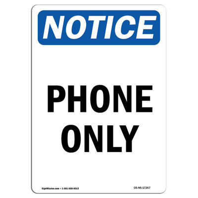 Phone Only Sign