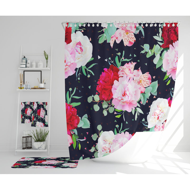 Nerick Polyester Shower Curtain Set
