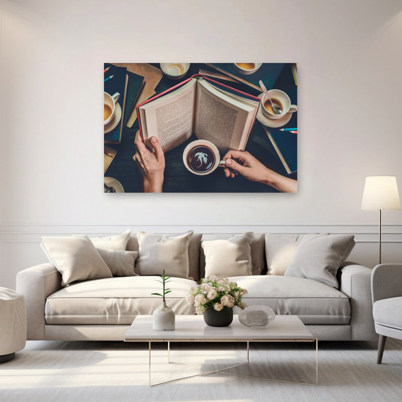 Moment d'étude confortable - Affiche murale rustique et vintage, 40" H x 60" W