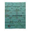Tapis bleu sarcelle 6x9