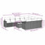  Ensemble de canapé de patio 11 pièces avec coussins en rotin de polyester gris (États-Unis seulement)-680732255-680732250