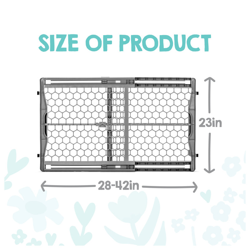 Regalo Easy Fit Adjustable 24 to 42 inches Wide Plastic Safety Gate