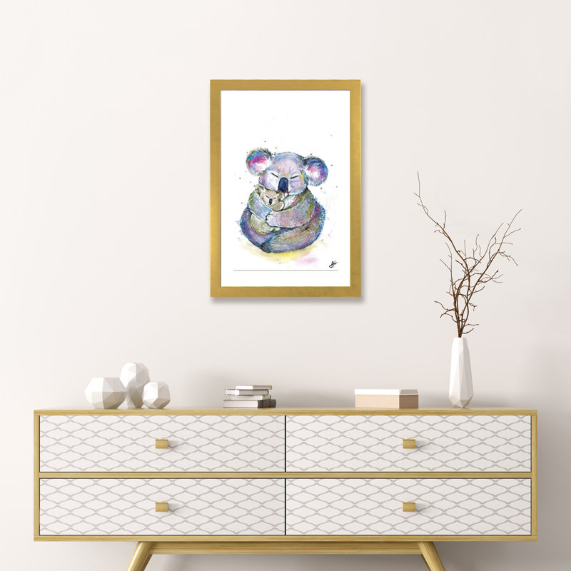 Décoration murale Kuddly Koalas, pour enfants, H 60 po x l 40po x P 1,5 po, Toile avec cadre noir