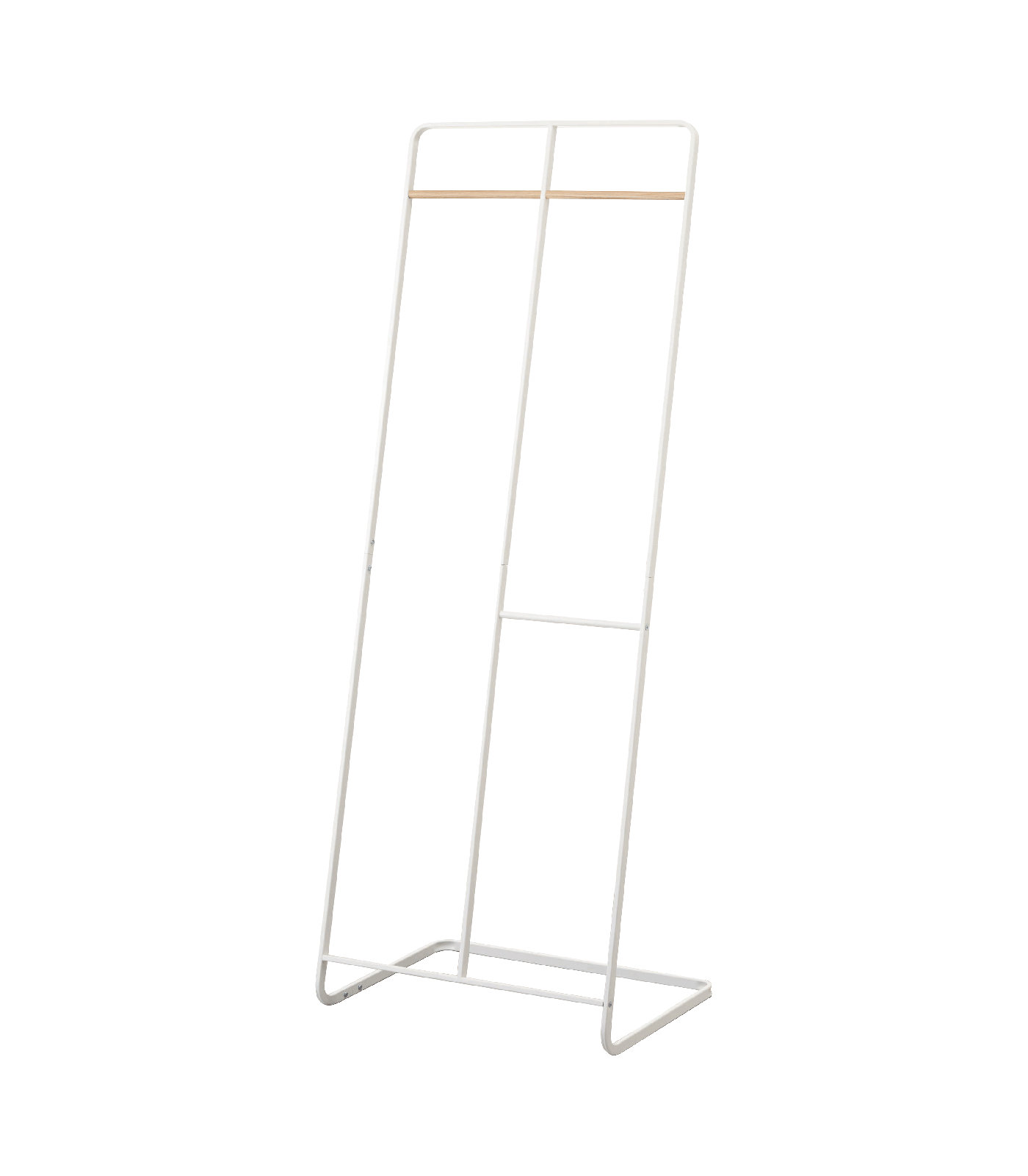 Yamazaki Home 2-Level Coat Rack, Steel, White