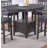 Contemporary Dining Room Counter Height 5pc Dining Set Round Table w Leaf And 4x Side Chairs Solid wood-896437918-896437912