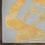  Tapis gris / jaune à motif abstrait touffeté à la main-837813098
