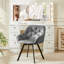 48cm H Velvet Upholstered Metal Armchair-1996620775