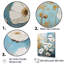 Minimalisme bleu blanc Buttercups I - Buttercups, reproduction sur toile-95876046-95876058