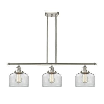 HamLake 3-Light Dimmable Island Linear Pendant