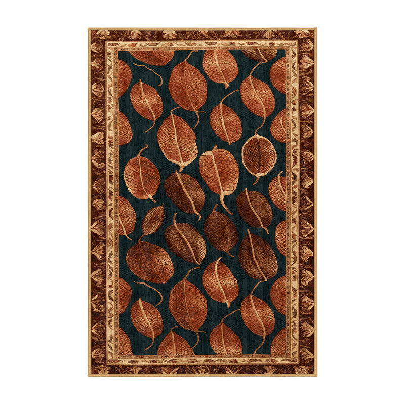  Tapis lavable avec fruits Salak, Rectangulaire 8 pi x 10 pi