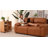 Latitude Run® 2/3 Seater Modern Modular Sofas Oversized Couch,  PU Faux Leather Sofa with Extra Deep Seats Wide Arm Comfy Upholstery For Living Room, and Office, Easy Assembly-1973682795