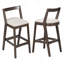 Ensemble de 2 tabourets d'intérieur avec coussin confortable et dossier ergonomique, idéal pour un usage domestique et commercial-1671899920