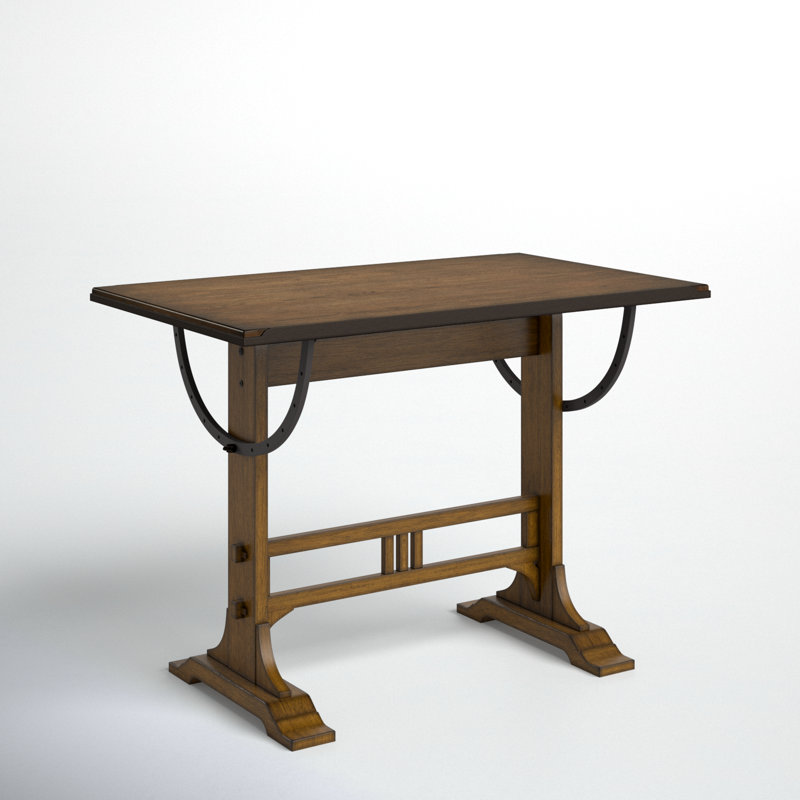 Kesgrave Solid Wood Top Drafting Table