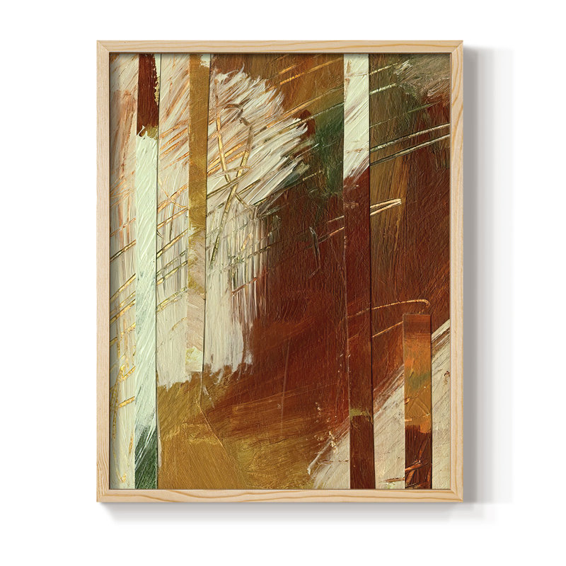 WheatenI Framed Print - Solid Wood, 11" H x 9" W