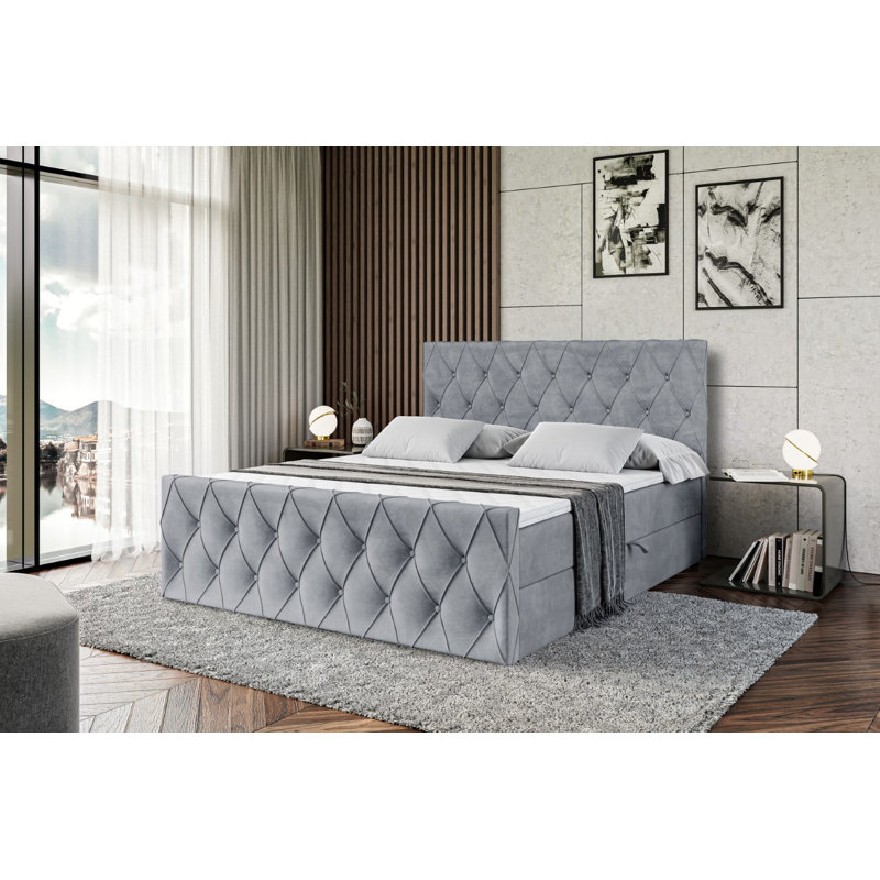 Bed, 160cm W x 200cm L