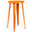 Drumfane 30'' Round Metal Indoor-Outdoor Bar Table Set with 2 Vertical Slat Back Stools-33651159-68072877