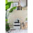 Decorative 4 Tier Gray and Black Block Fountain with Light
