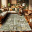 Machine Printed 177cm X 122cm Area Rug