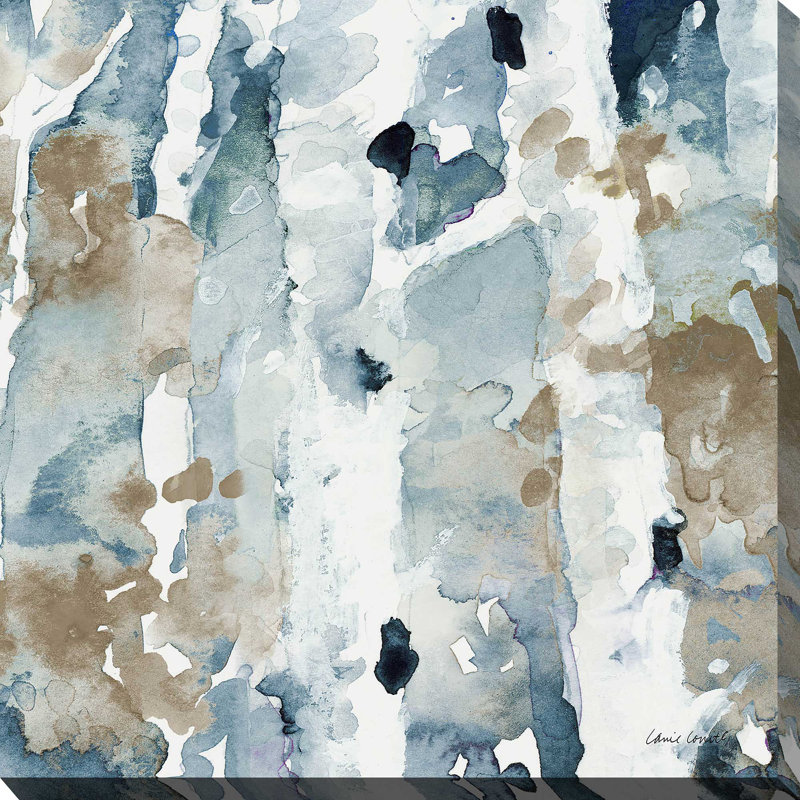 «Blue On The Hill Square II», reproduction d'art sur toile, H 18 po x l 18 po x P 1 po, Toile tendue