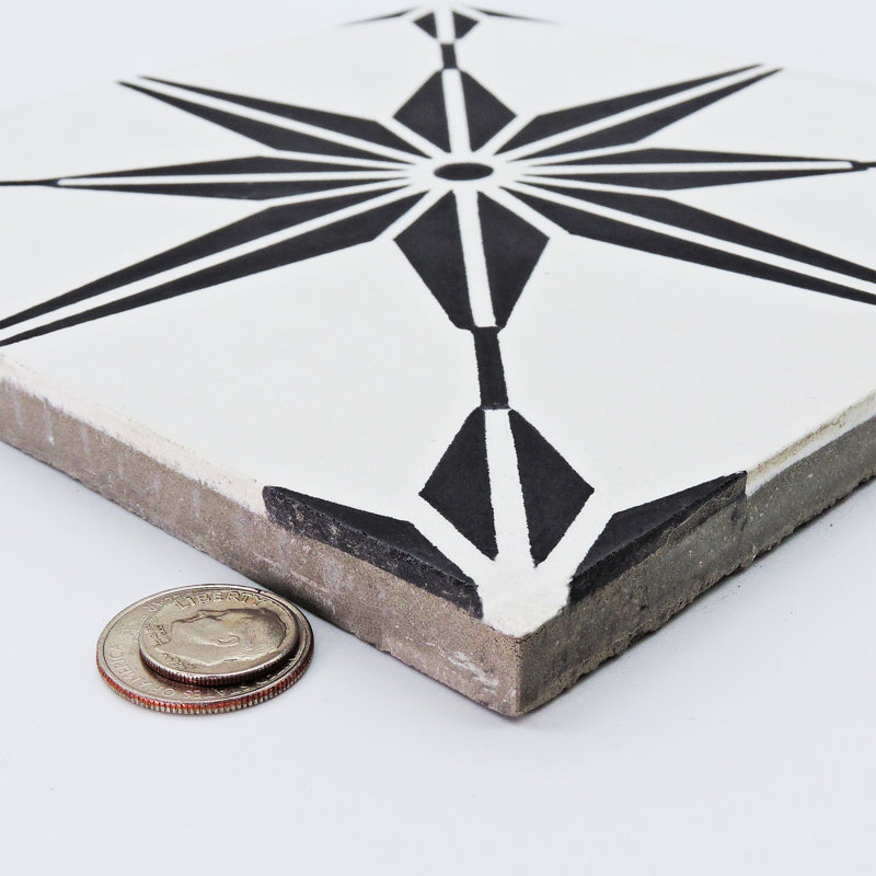 Carreau de mur et de sol à motif ciment 8 po x 8 po Tafilalt