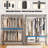 35.5'' Carbon Steel Rolling Clothing Rack