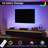 Extendable Tv Stand With Led Lights, Modern Reversible Tv Console
