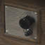 Foyer d'extérieur carré au gaz H 24 po x l 32 po (réservoir à l'intérieur), brun avec motif en bois - 40 000 BTU