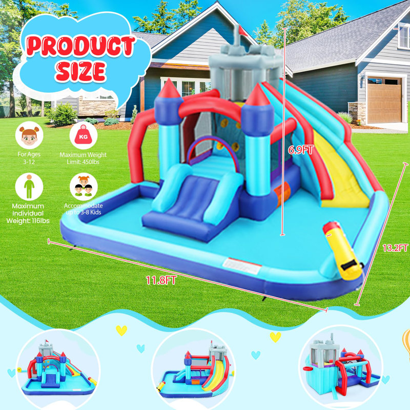 Large Inflatable Water Slide Bounce House
