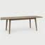 Table de salle à manger d'extérieur extensible en bois d'acacia, gris-1122726722