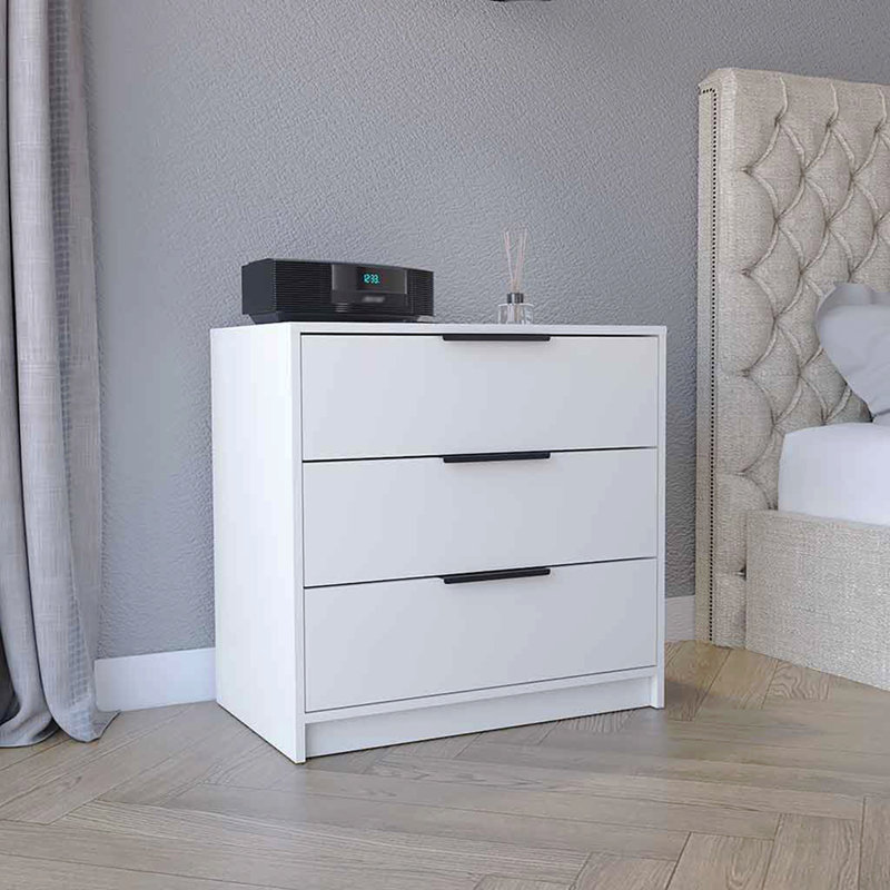 Commode 3 tiroirs, plateau supérieur
