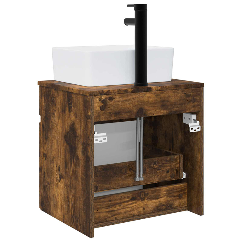 490 mm Bathroom Vanity, Smoked Oak