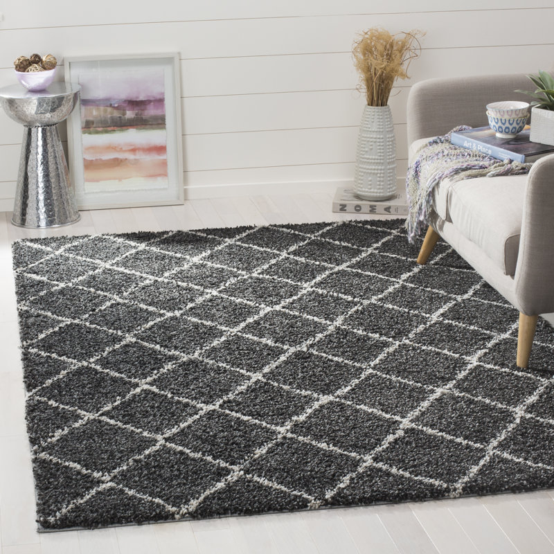 Stoneham Geometric Hand Woven Area Rug, Rectangle 201 x 279 cm